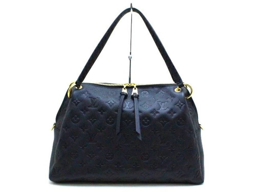 LOUIS VUITTON Shoulder Bag Pontheau Monogram Empreinte Noir Black